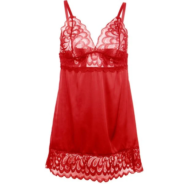 Subblime Babydoll met rood kant L/XL Subblime Babydoll met rood kant L/XL