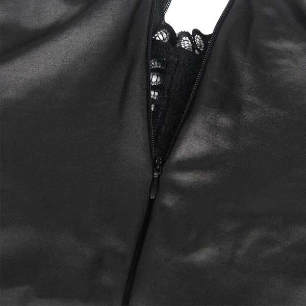 Subblime Sexy Kanten-Leder-Dessousjurk L/XL