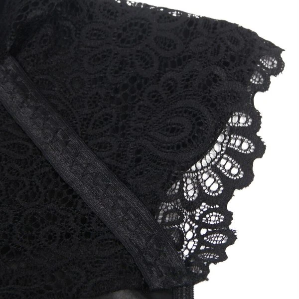 Subblime Sexy Kanten-Leder-Dessousjurk L/XL