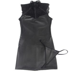 Subblime Sexy Kanten-Leder-Dessousjurk L/XL Subblime Sexy Kanten-Leder-Dessousjurk L/XL - Afbeelding 4