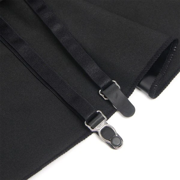 Subblime Lederkleid mit Spitzenreißverschluss Schwarz L/XL Subblime Lederkleid mit Spitzenreißverschluss Schwarz L/XL