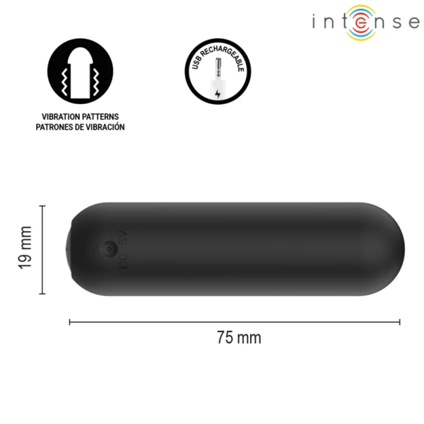 Intense Judy oplaadbare vibrator met afstandsbediening zwart Intense Judy oplaadbare vibrator met afstandsbediening zwart