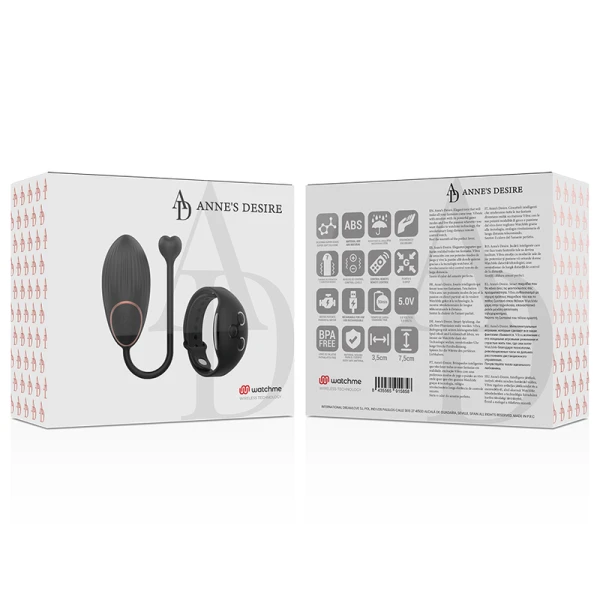 Anne´s Desire EGG Special Vibrator met Watchme-afstandsbedieningstechnologie Zwart Anne´s Desire EGG Special Vibrator met Watchme-afstandsbedieningstechnologie Zwart