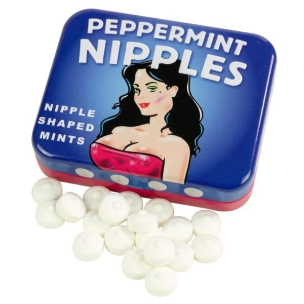 Spencer & Fletwood suikervrije mintsnoepjes in tepelvorm, 30g blikje Spencer & Fletwood suikervrije mintsnoepjes in tepelvorm, 30g blikje