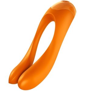 Satisfyer Candy Cane Fingervibrator van siliconen, waterdicht Satisfyer Candy Cane Fingervibrator van siliconen, waterdicht - Afbeelding 1