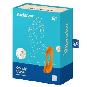Satisfyer Candy Cane Fingervibrator van siliconen, waterdicht Satisfyer Candy Cane Fingervibrator van siliconen, waterdicht - Afbeelding 2