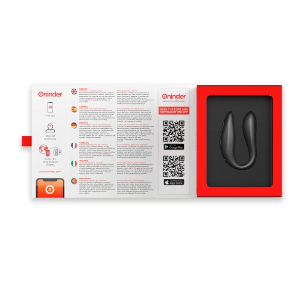 Oninder Double Pleasure Paarvibrator voor G-spot en Clitoris