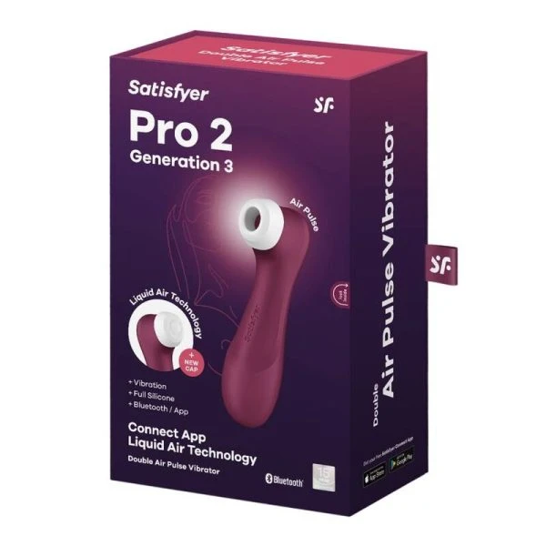 Satisfyer PRO 2 Generation 3 Airpulse-vibrator met app-bediening Satisfyer PRO 2 Generation 3 Airpulse-vibrator met app-bediening