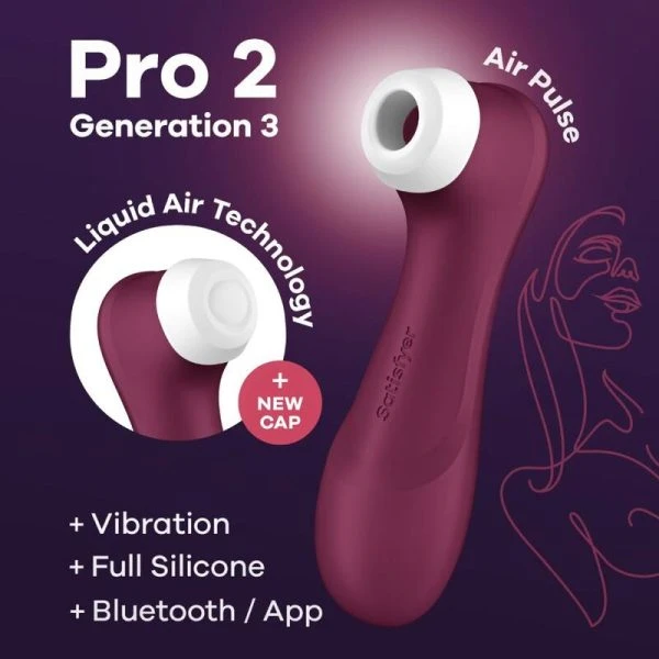 Satisfyer PRO 2 Generation 3 Airpulse-vibrator met app-bediening Satisfyer PRO 2 Generation 3 Airpulse-vibrator met app-bediening