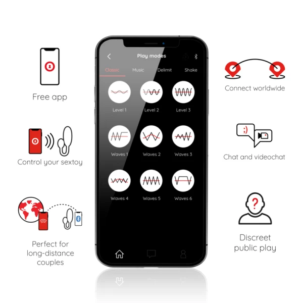 Oninder Denver App-gestuurde vibrator voor paren, siliconen Oninder Denver App-gestuurde vibrator voor paren, siliconen