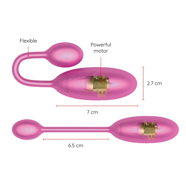 Oninder Denver App-gestuurde vibrator voor paren, siliconen Oninder Denver App-gestuurde vibrator voor paren, siliconen