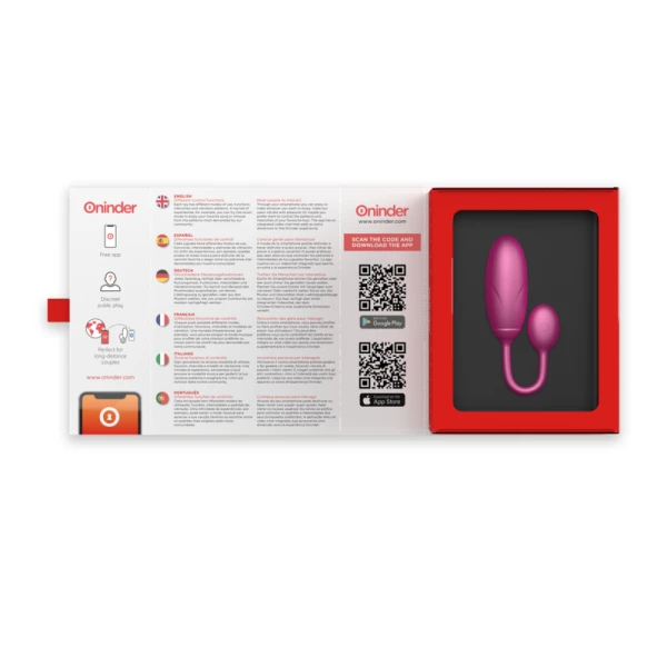 Oninder Denver App-gestuurde vibrator voor paren, siliconen Oninder Denver App-gestuurde vibrator voor paren, siliconen