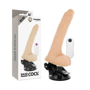 Basecock Artikulierbarer Vibrator mit Saugnapf und Fernbedienung
