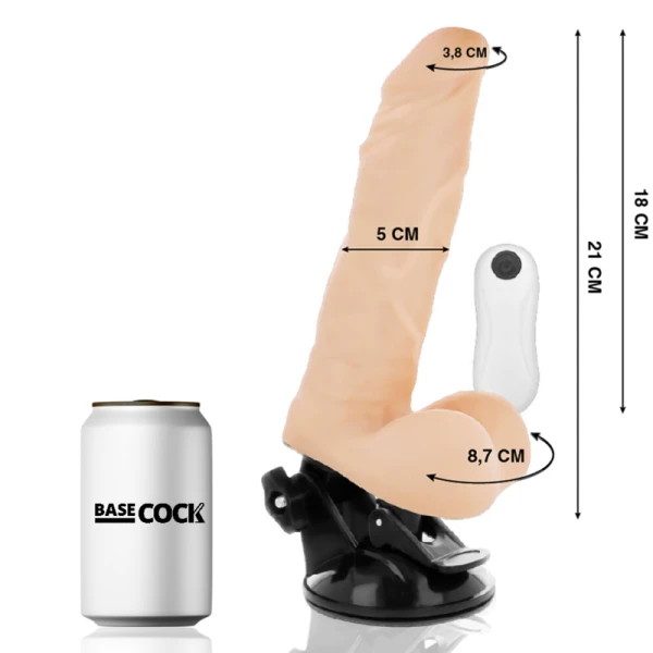 Basecock Artikuleerbare Vibrator met zuignap en afstandsbediening Basecock Artikuleerbare Vibrator met zuignap en afstandsbediening