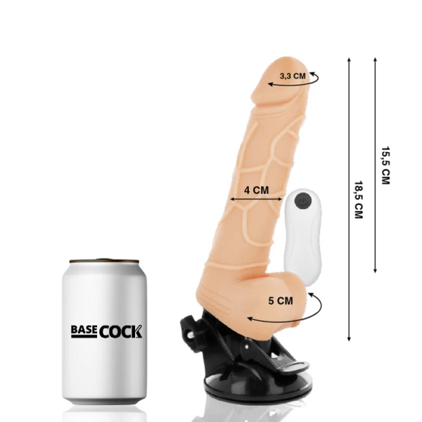 Basecock Realistische Vibrerende Dildo met Zuignap en Afstandsbediening