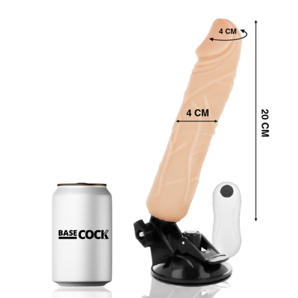 Basecock Realistische Vibrerende Dildo met Zuignap en Afstandsbediening Basecock Realistische Vibrerende Dildo met Zuignap en Afstandsbediening