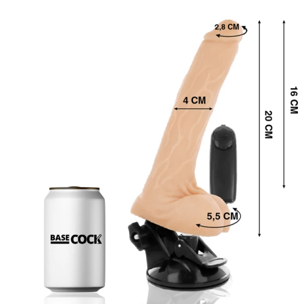 Basecock Realistischer Vibrator mit Fernbedienung Basecock Realistischer Vibrator mit Fernbedienung