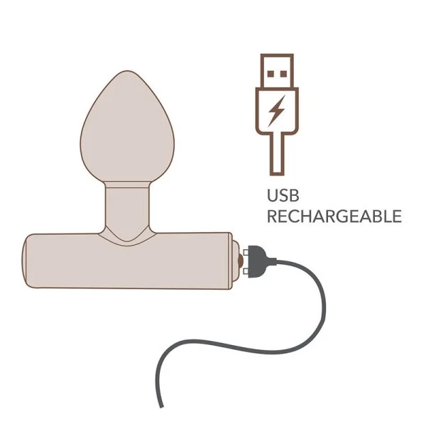 Rocks-off Mini Magic Wand Vibrator with 16 Functions, Rechargeable