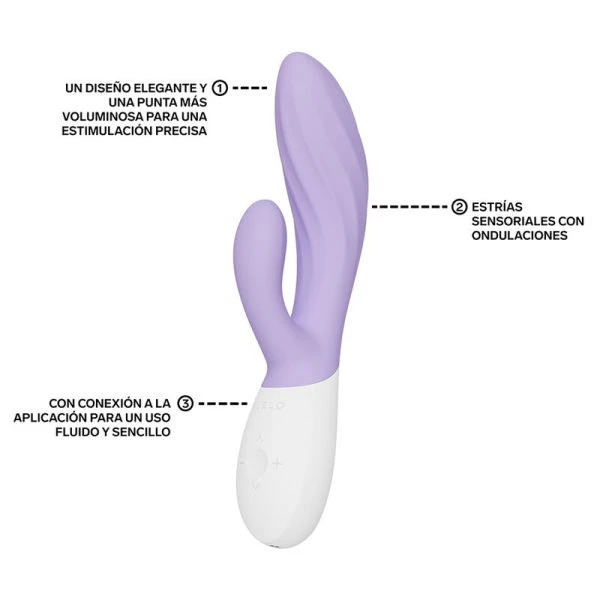 Lelo INA Twist Dual Vibrator for G-Spot and Clitoris Lelo INA Twist Dual Vibrator for G-Spot and Clitoris