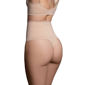 Bye Bra seamless waist belt thong nude