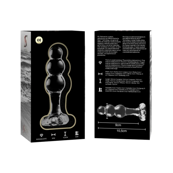 Nebula Series by Ibiza Analplug aus Borosilikatglas