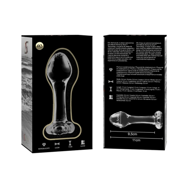 Nebula Series by Ibiza Analplug aus Borosilikatglas