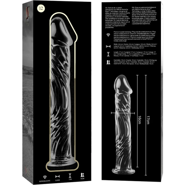 Nebula Series by Ibiza Glas-Dildo mit Analplug-Design Nebula Series by Ibiza Glas-Dildo mit Analplug-Design