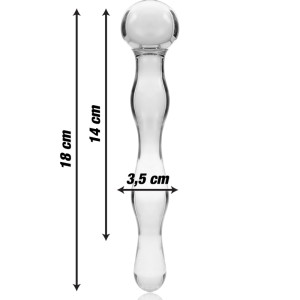 Nebula Series by Ibiza Borosilicate Glass Dildo Model 13 Nebula Series by Ibiza Borosilicate Glass Dildo Model 13 - Image 3