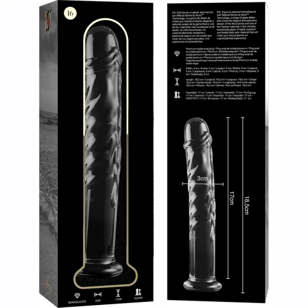 Nebula Series by Ibiza Borosilicate Glass Dildo Model 16