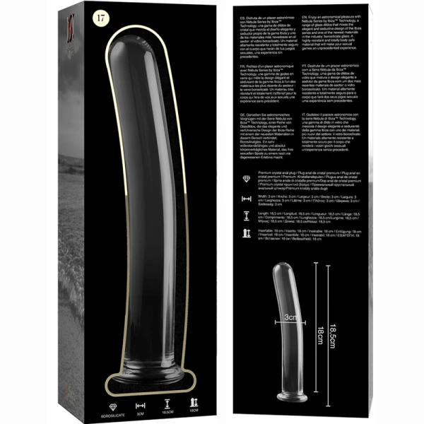 Nebula Series by Ibiza Borosilicate Glass Dildo Model 17