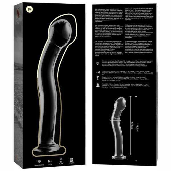 Nebula Series by Ibiza Borosilicate Glass Dildo Model 18