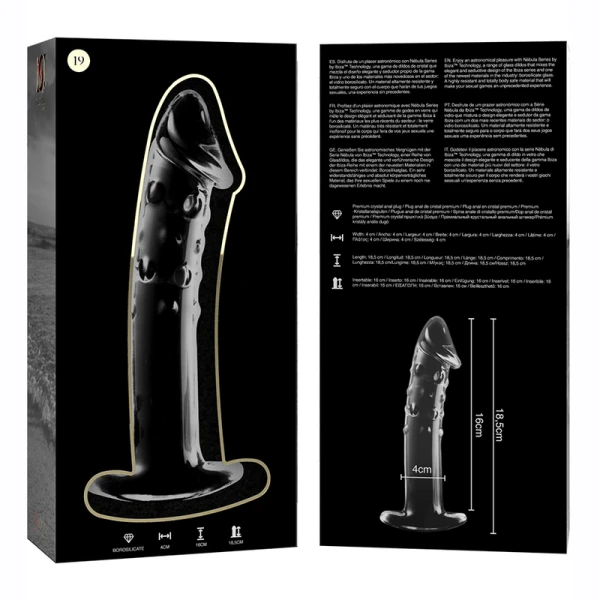Nebula Series by Ibiza Borosilicate Glass Dildo Model 19