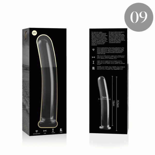 Nebula Series by Ibiza Glas-Anale plug met brede basis