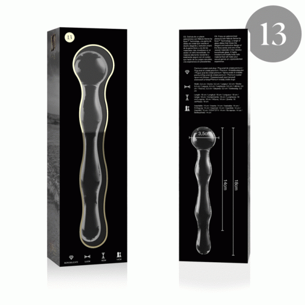 Nebula Series by Ibiza Borosilicate Glass Dildo Model 13 Nebula Series by Ibiza Borosilicate Glass Dildo Model 13