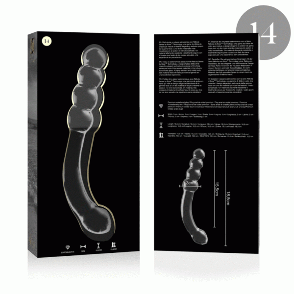 Nebula Series by Ibiza Borosilicate Glass Dildo Model 14