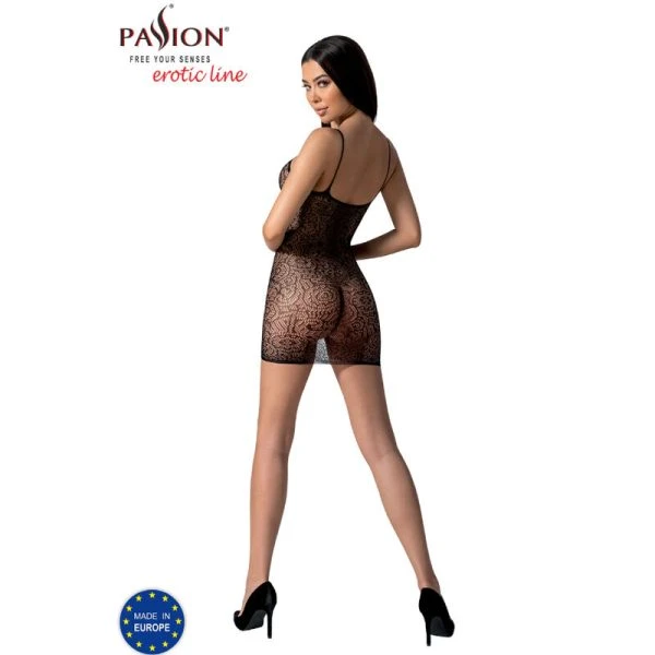 Passion Bodystocking Minijurk van Mesh met Kant