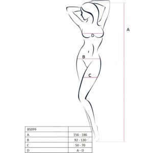 Passion Bodystocking met kant en mesh-inzetstukken Passion Bodystocking met kant en mesh-inzetstukken - Afbeelding 7