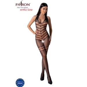 Passion Bodystocking BS100 met opwindende print in zwart, rood of wit Passion Bodystocking BS100 met opwindende print in zwart, rood of wit - Afbeelding 3