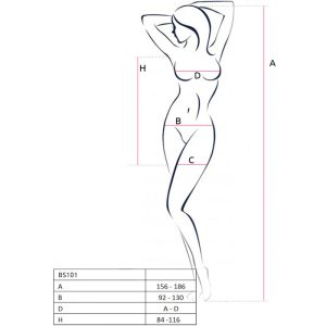 Passion Bodystocking met kant en mesh in drie kleuren Passion Bodystocking met kant en mesh in drie kleuren - Afbeelding 7