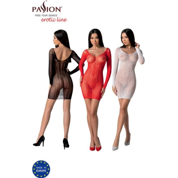Passion Bodystocking met kant en mesh in drie kleuren