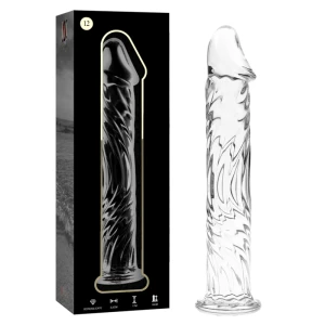 Nebula Series by Ibiza Glas-Dildo mit Analplug-Design