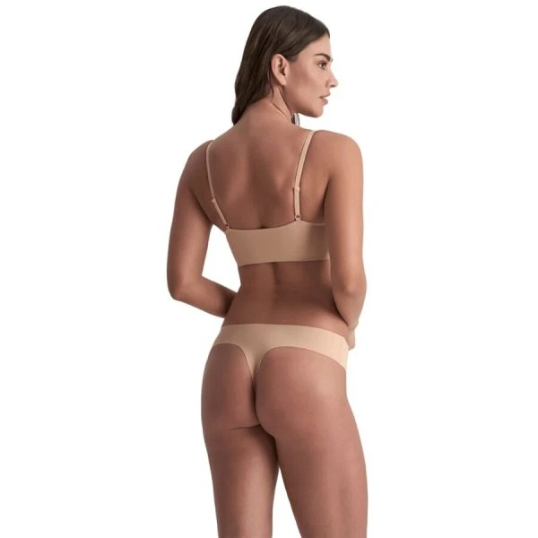 Bye Bra Tanga Invisible in 2-pack beige en zwart Bye Bra Tanga Invisible in 2-pack beige en zwart