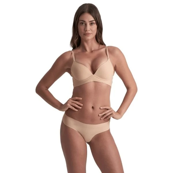 Bye Bra Tanga Invisible in 2-pack beige en zwart Bye Bra Tanga Invisible in 2-pack beige en zwart