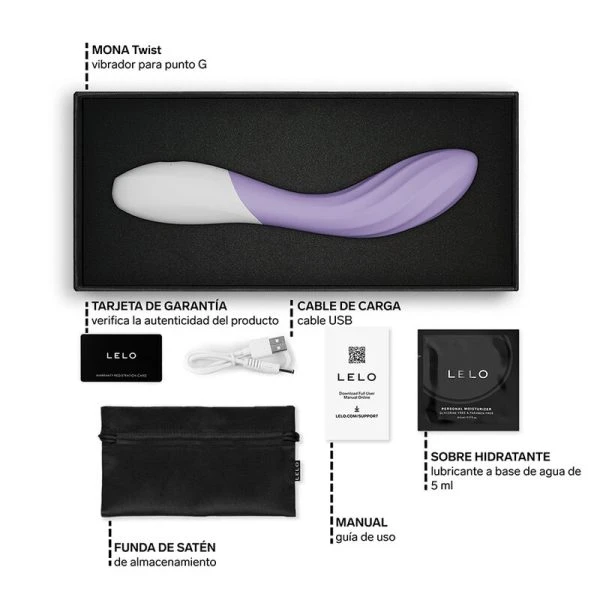 Lelo Mona Twist App-gestuurde G-punt vibrator Lavendel