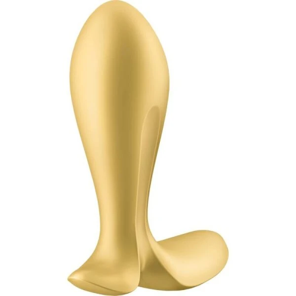 Satisfyer Intensity Plug Gold – Anaalplug met app-bediening en diepe vibratie