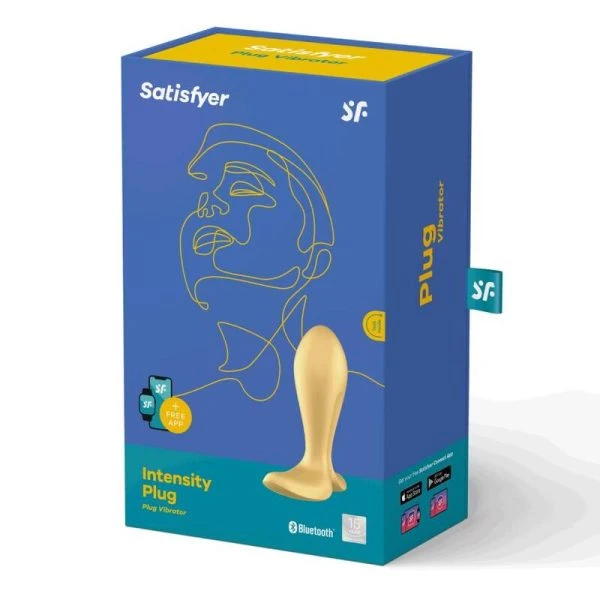 Satisfyer Intensity Plug Gold – Anaalplug met app-bediening en diepe vibratie
