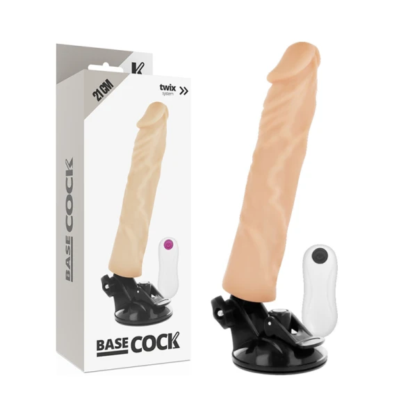 Basecock Realistische Vibrator met Afstandsbediening van TPE