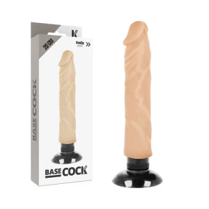 Basecock Realistische Vibrator 2-in-1 met Zuignap