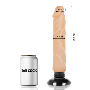Basecock Realistische Vibrator 2-in-1 met Zuignap Basecock Realistische Vibrator 2-in-1 met Zuignap - Afbeelding 2