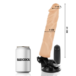 Basecock Realistische Vibrator met Afstandsbediening en Zuignap Basecock Realistische Vibrator met Afstandsbediening en Zuignap - Afbeelding 2
